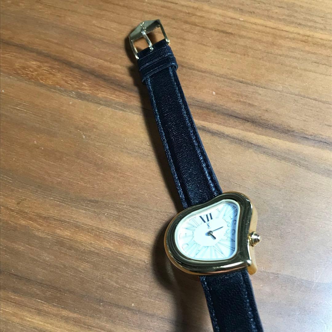 YSL / イヴ・サンローラン レディース クォーツ 腕時計 ハート シェイプ
