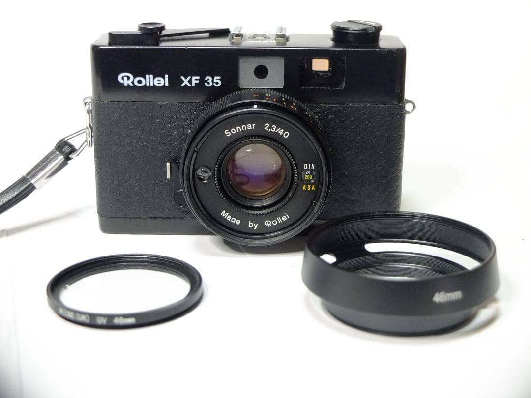 【実写確認整備品】ローライXF35／ゾナー40mmf2.3UVフィルターフード付