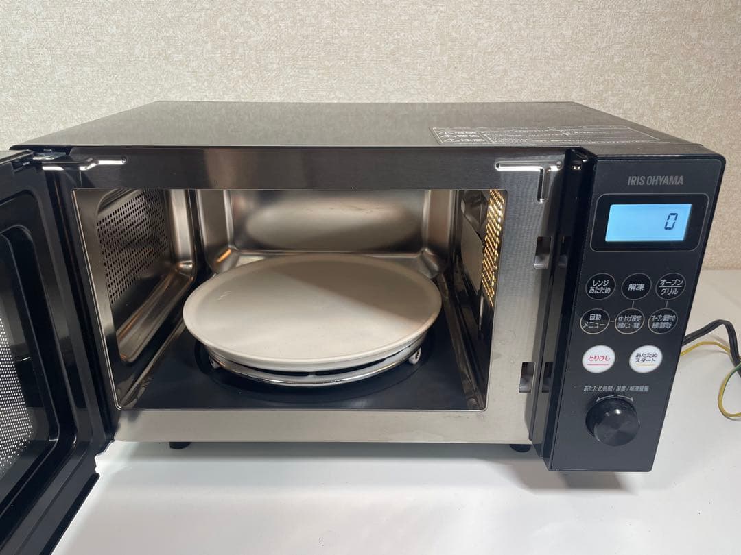 アイリスオーヤマ オーブンレンジ ブラック 2023年製 AMO-T1502-B