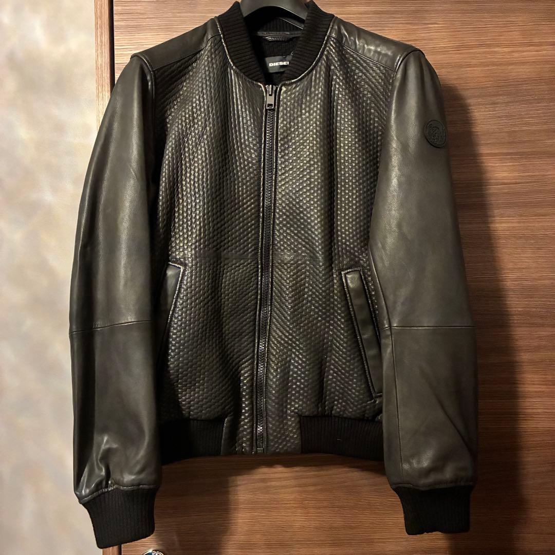 【新品(定価11万)】DIESEL ディーゼル レザージャケット Lサイズ