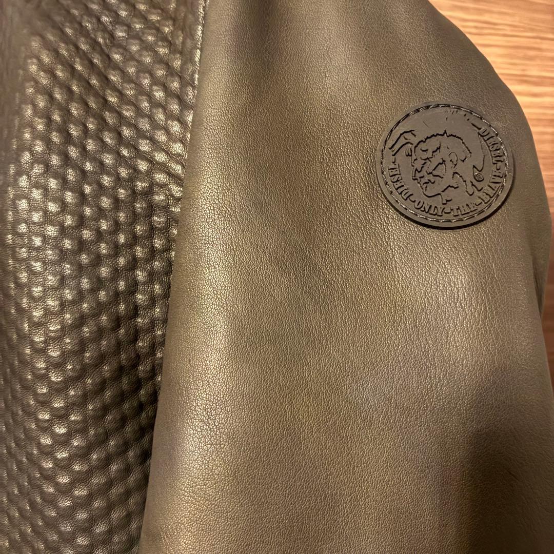 【新品(定価11万)】DIESEL ディーゼル レザージャケット Lサイズ