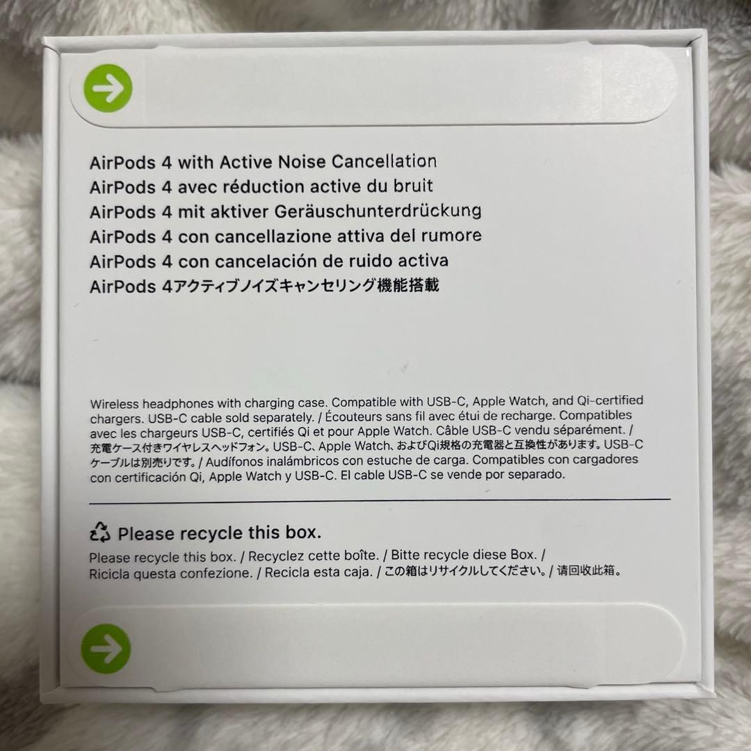 【新品 未開封】 AirPods 4 ANC ノイズキャンセリング付き