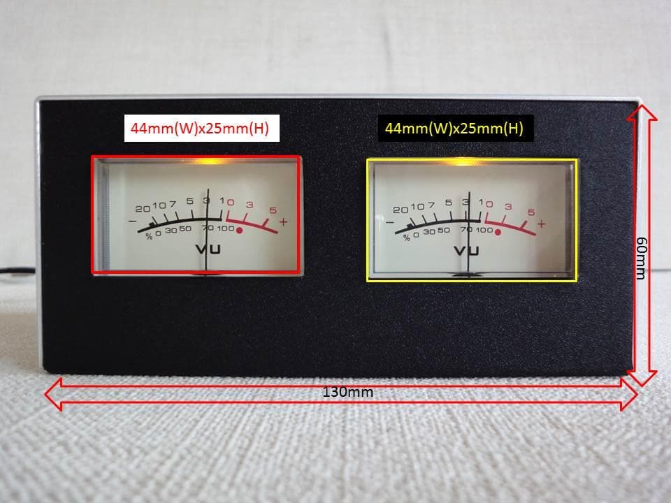 自作ステレオVUメーター217号機（新品未使用コンパクトタイプ）