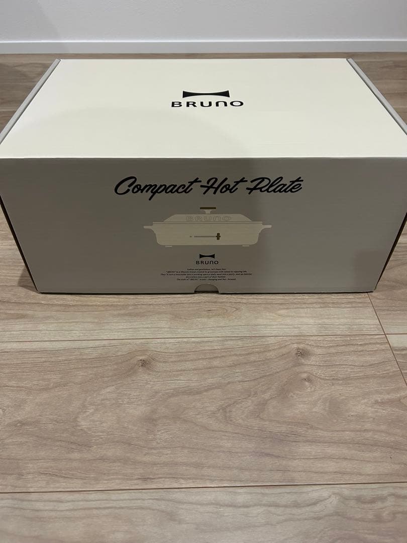 【　新品　未使用　】　BRUNO コンパクト　ホットプレート　たこ焼き機　白
