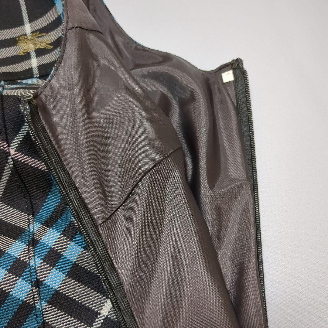 バーバリーブルーレーベル ノースリーブ ワンピース プリーツ