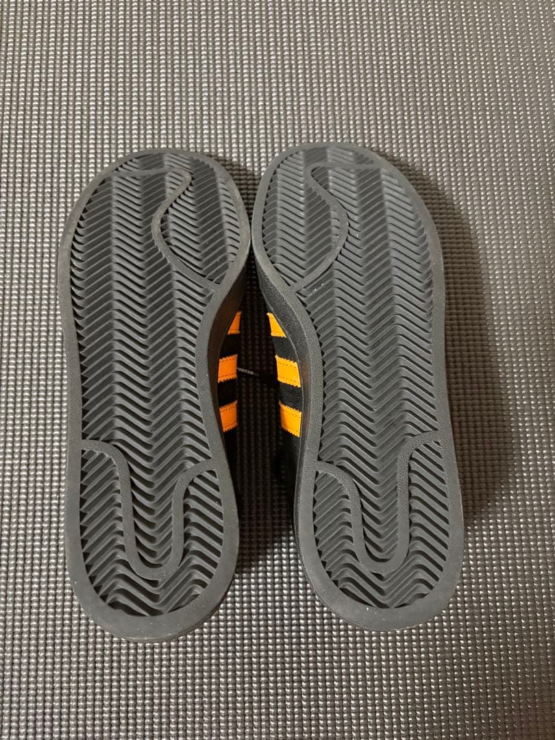 ポーター アディダス オリジナルス キャンパス ブラック オレンジ 26.5