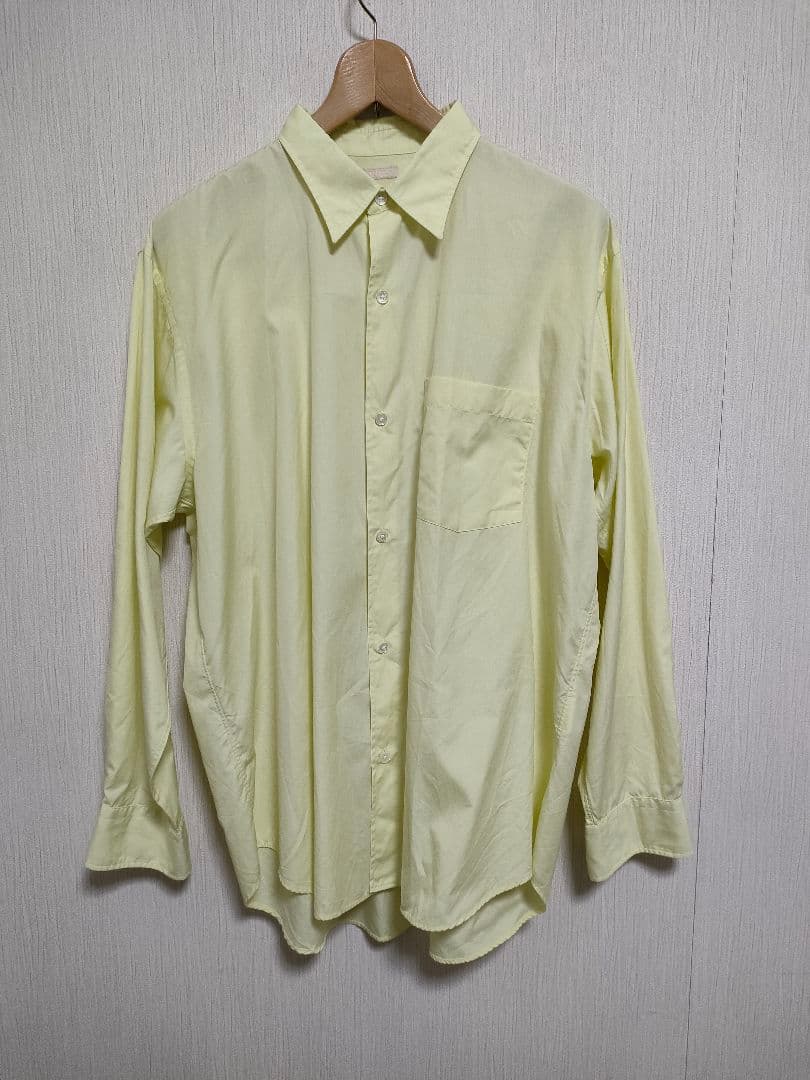 ulterior overlaid shirt イエロー 黄色