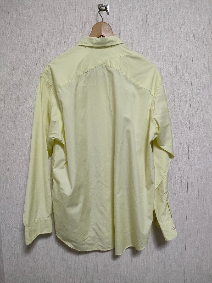 ulterior overlaid shirt イエロー 黄色