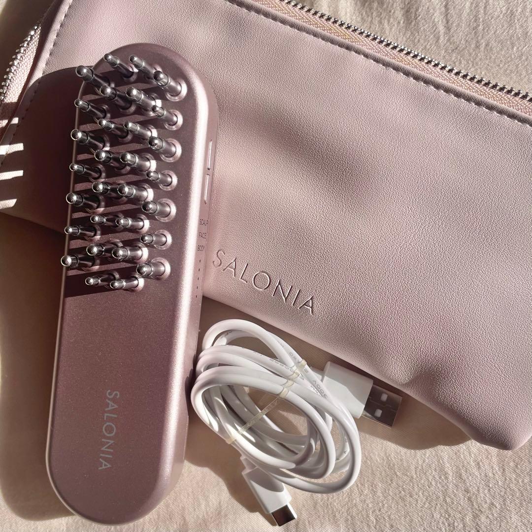 SALONIA EMS 電気ブラシ ピンク サロニア