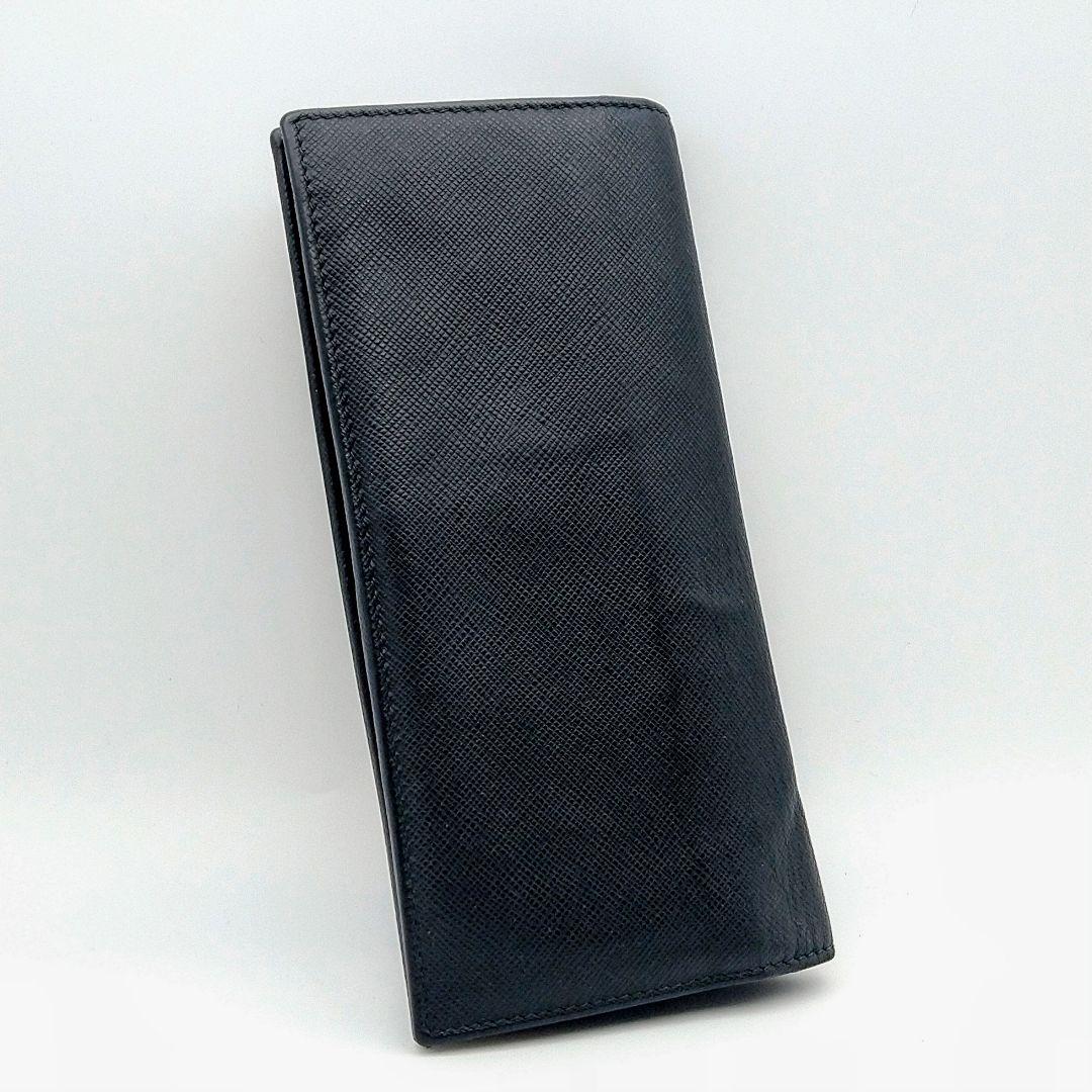 PRADA プラダ サフィアーノ 長財布 札入れ カード入れ 黒 トライアングル