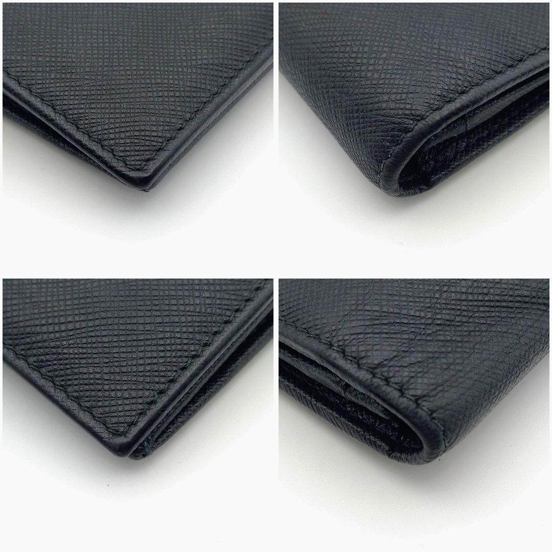 PRADA プラダ サフィアーノ 長財布 札入れ カード入れ 黒 トライアングル