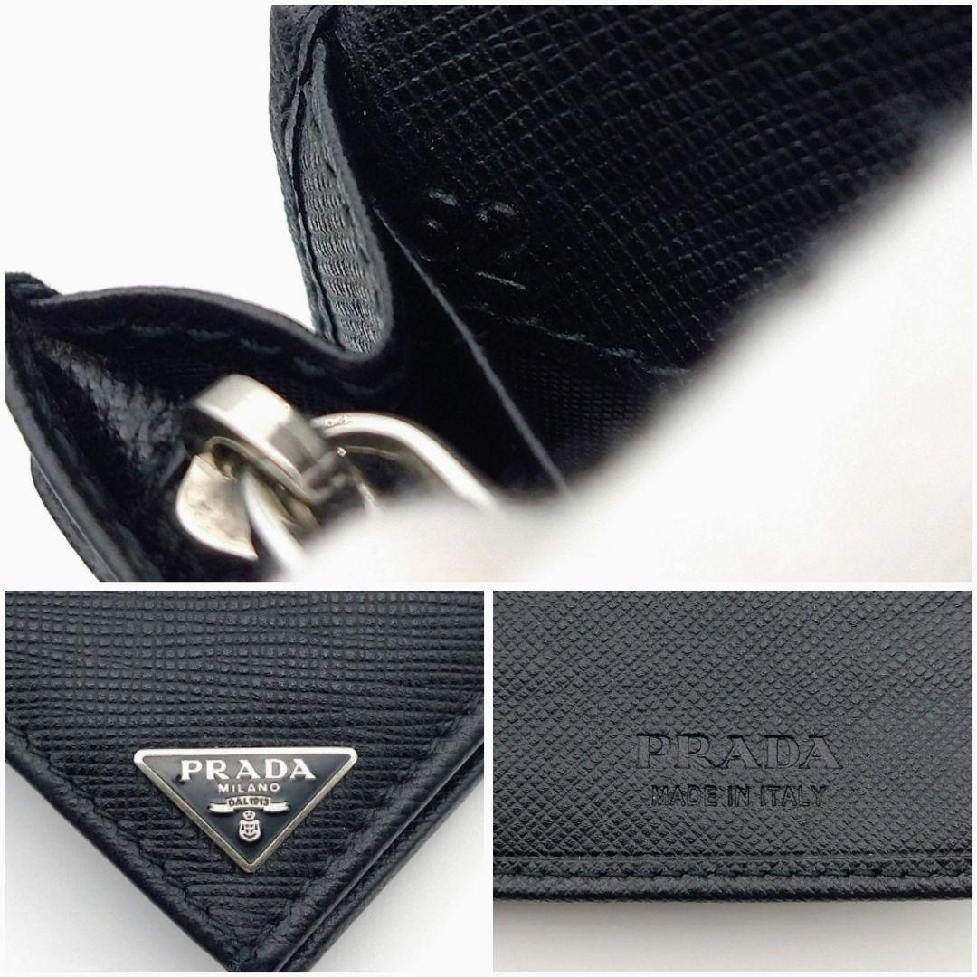 PRADA プラダ サフィアーノ 長財布 札入れ カード入れ 黒 トライアングル