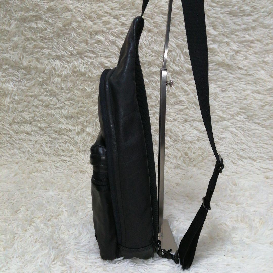 【美品】PORTER ALOOFブラック スリングバッグ ショルダーバッグ
