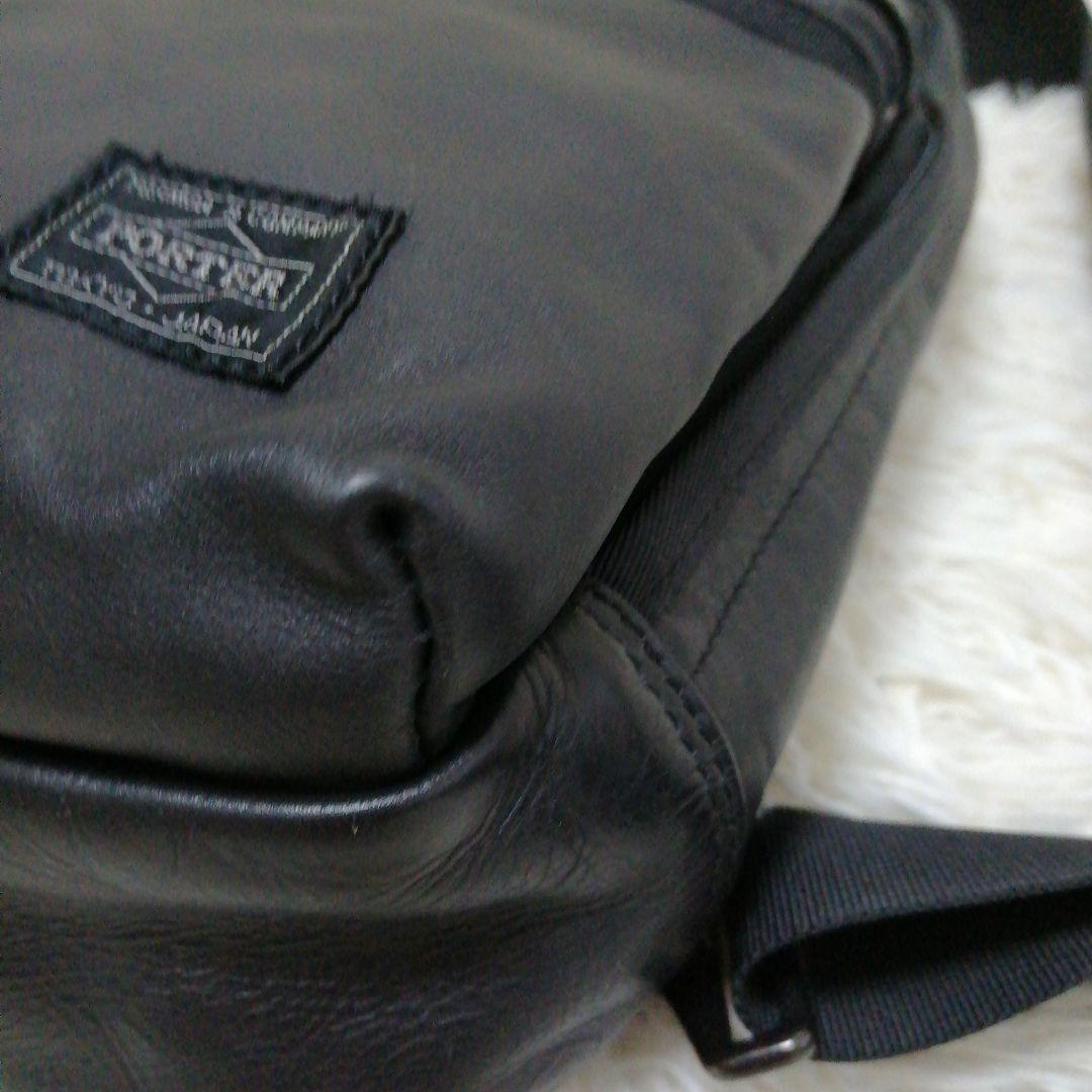 【美品】PORTER ALOOFブラック スリングバッグ ショルダーバッグ