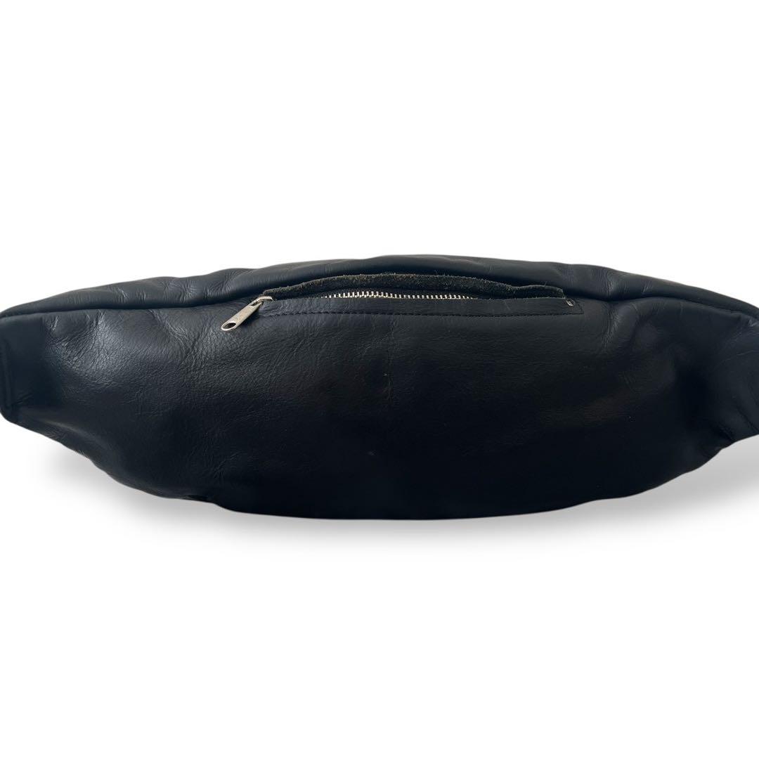 パトリックステファン スタッズ レザーボディーバッグ ブラック 本革 y2k