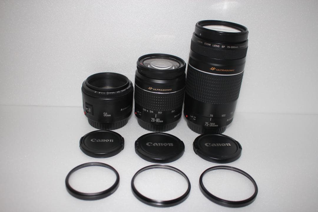 Wi-Fi/動画/Canon kiss X10標準&望遠&単焦点レンズセット