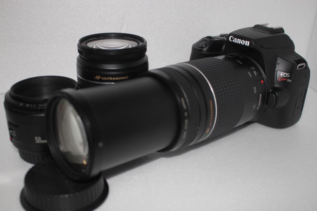 Wi-Fi/動画/Canon kiss X10標準&望遠&単焦点レンズセット