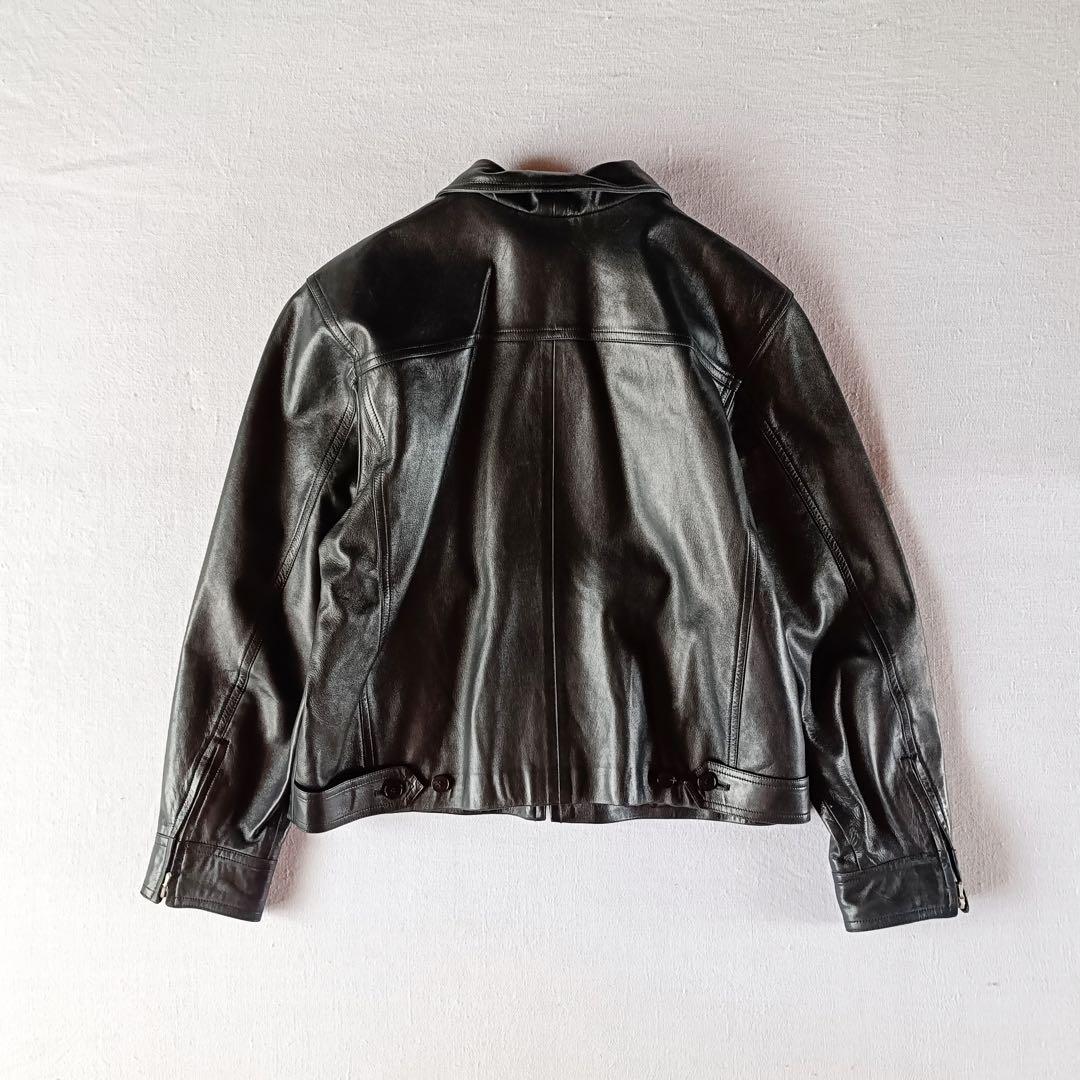 90s フランス製 agnes b special 短丈 レザージャケット