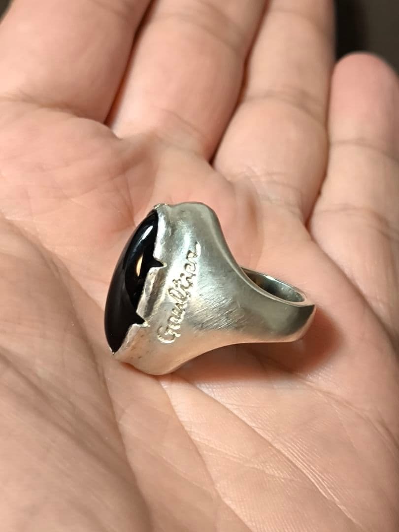 Jean Paul Gaultier シルバーリング 天然石 オニキス