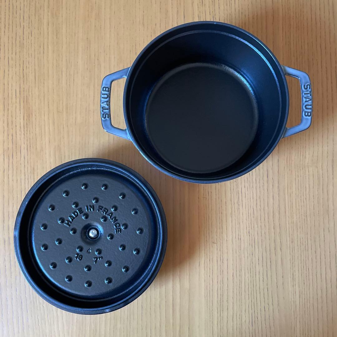 ストウブ Staubピコ ココット ラウンド グレー 18cm