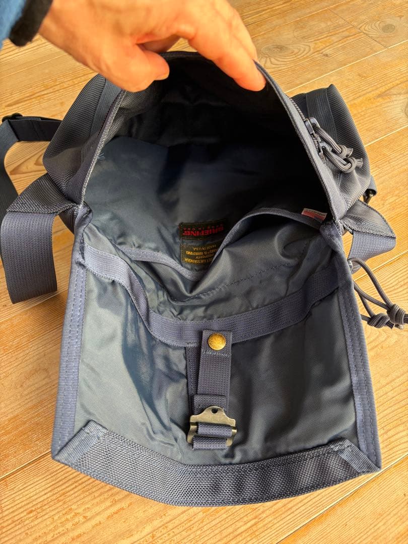 【美品】BRIEFING×BEAMSPLUS/ 別注 ショルダーバッグ USA製