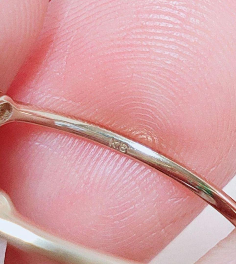 k18 天然モルガナイト ダイヤモンド リング　13号