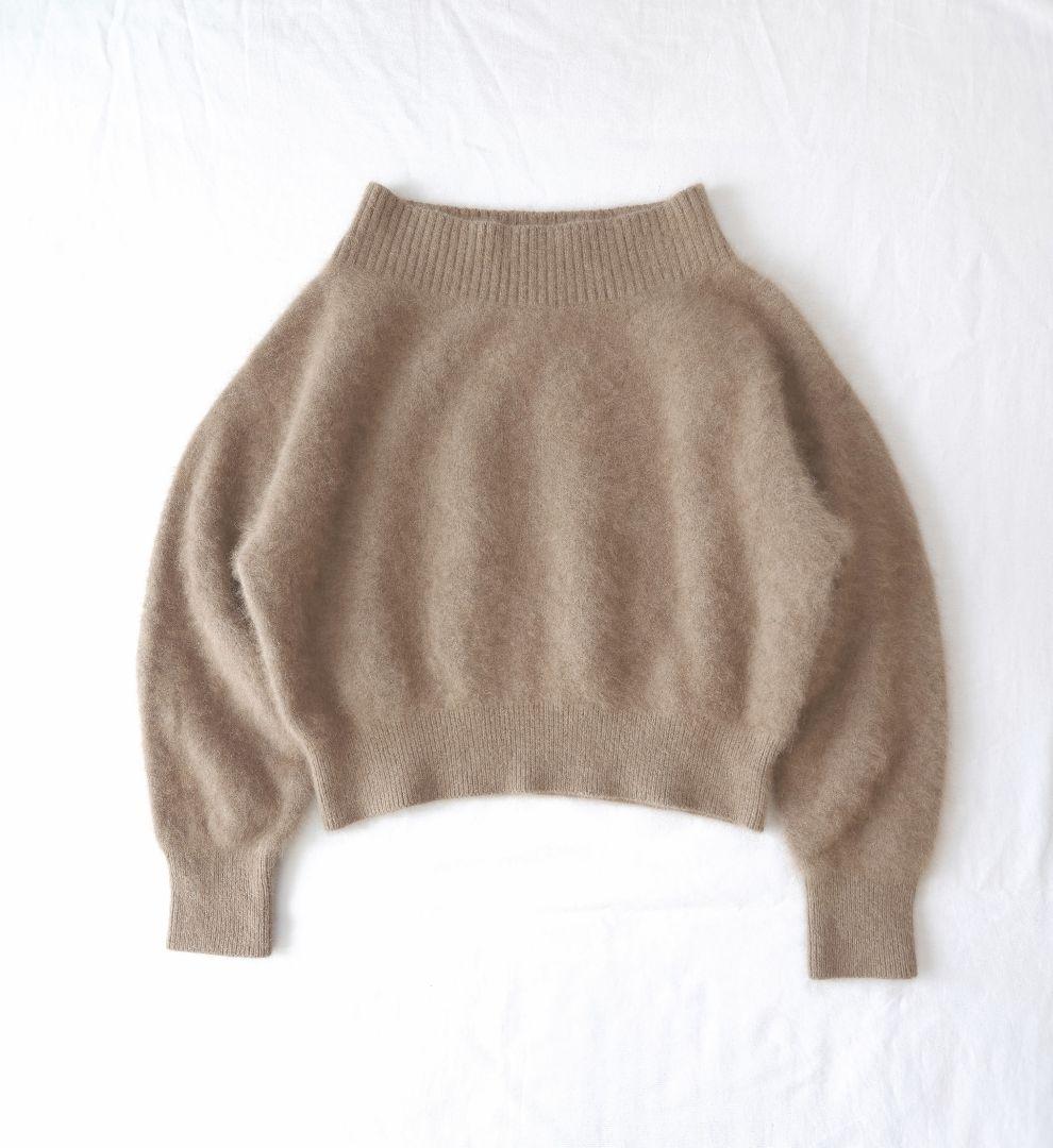 NOBLE ノーブル　ラクーン プルオーバー ニット ショート ふわふわ