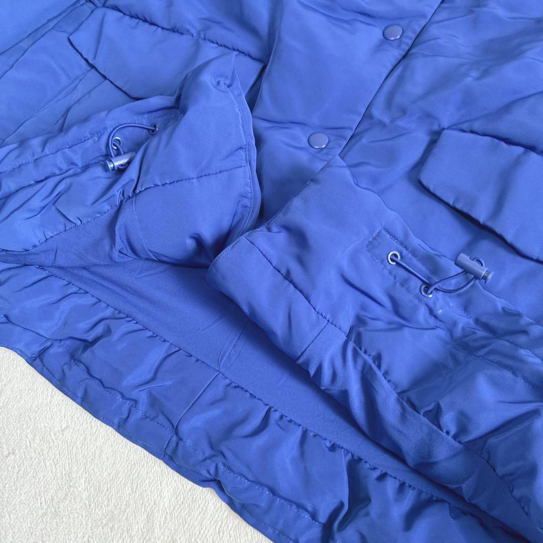 Mila Owen ステンカラーフレンチダウンAラインコート　ブルー