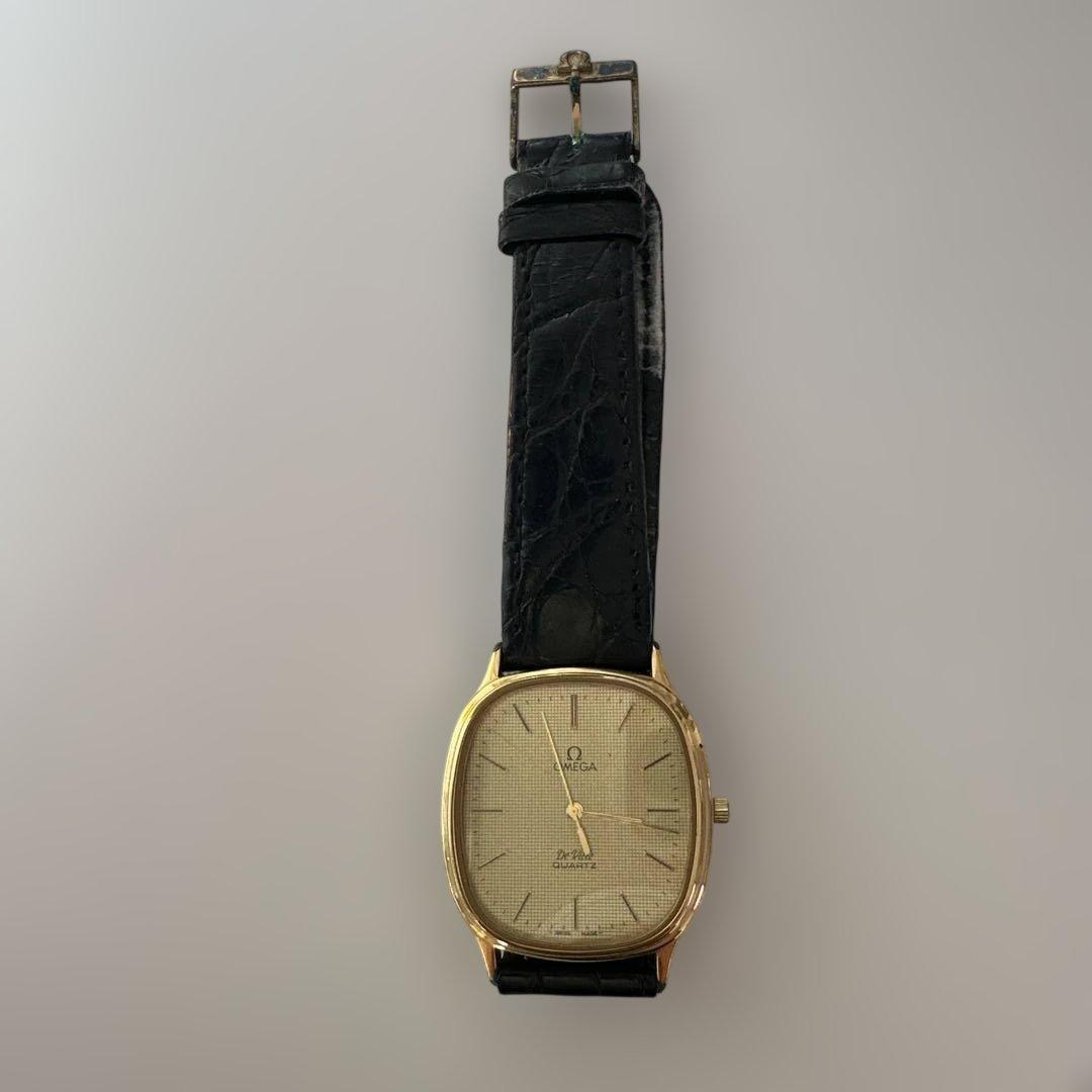 OMEGA De Ville クォーツ時計 ゴールドケース　電池切れ 動作未確認