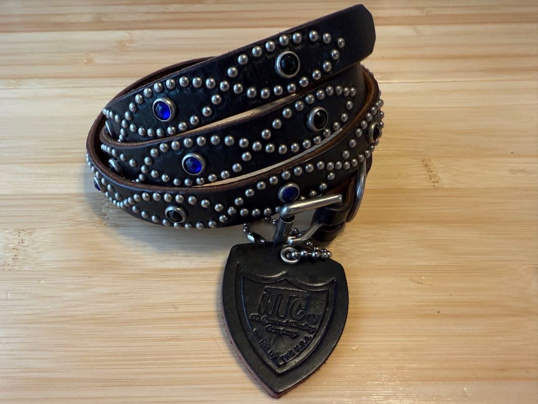 ⭐️美品⭐️HTC⭐️STYLE-D⭐️ブラック＆ブルーストーン⭐️ブラックレザー⭐️34