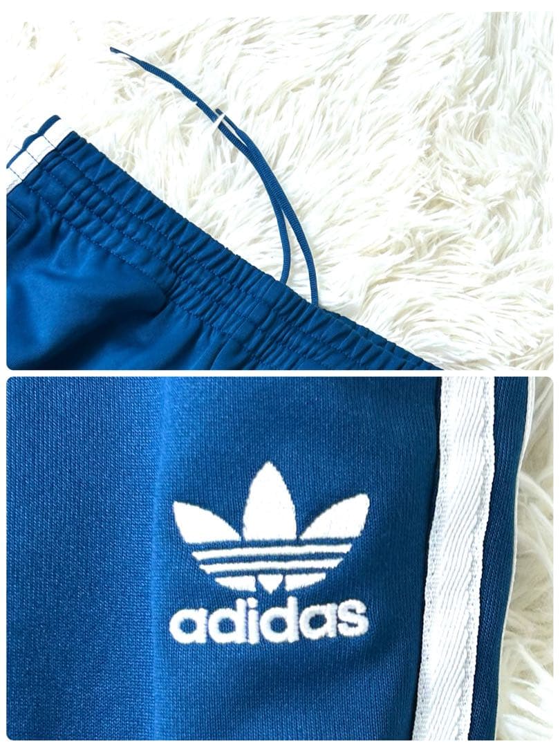 M　アディダス トラックジャケット セットアップ 上下 ジャージ ネイビー 紺