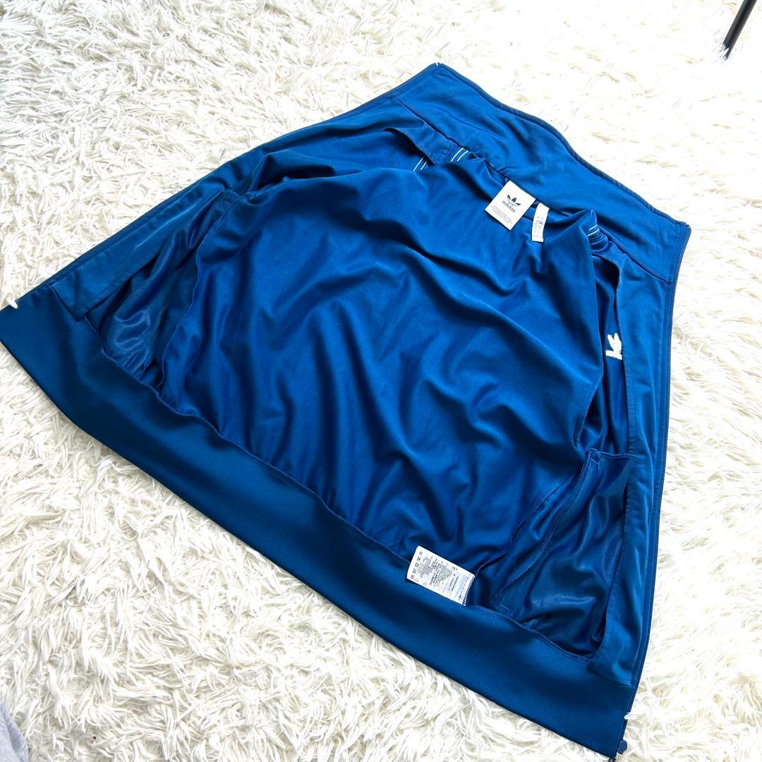 M　アディダス トラックジャケット セットアップ 上下 ジャージ ネイビー 紺