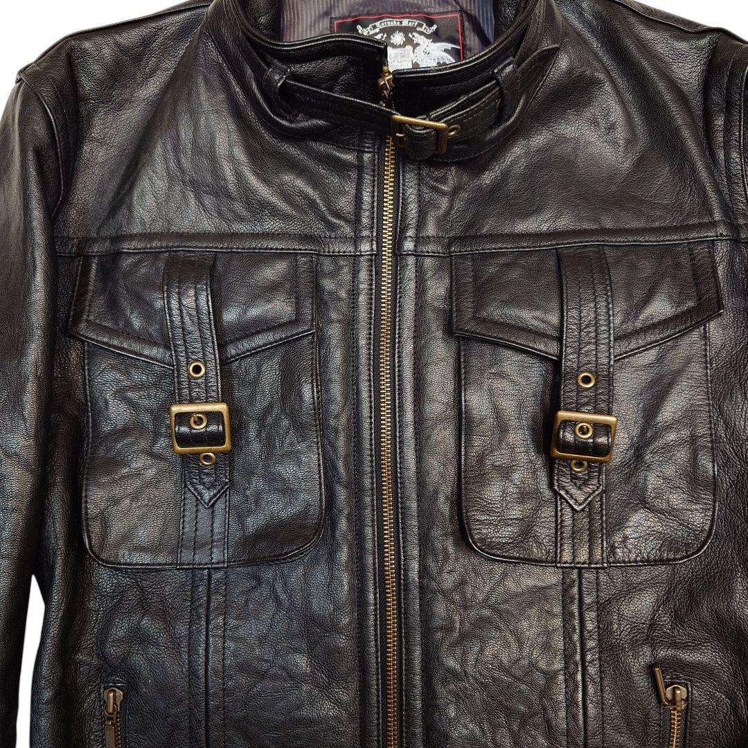 TORNADO MART トルネードマート 山羊革 シングル レザージャケット