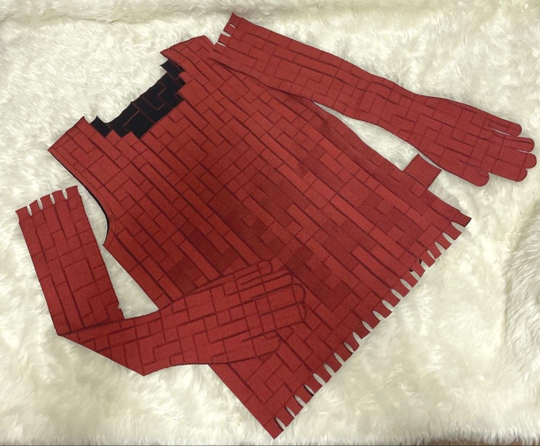 PLEATS PLEASE アームウォーマー付きトップス　リバーシブル