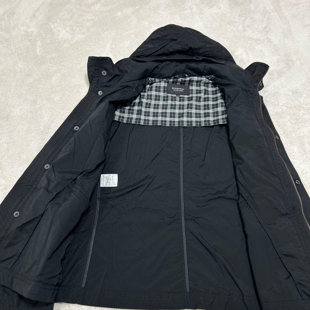 ♦︎新品同様♦︎バーバリーブラックレーベル♦︎ブラック マウンテンパーカー フード付き