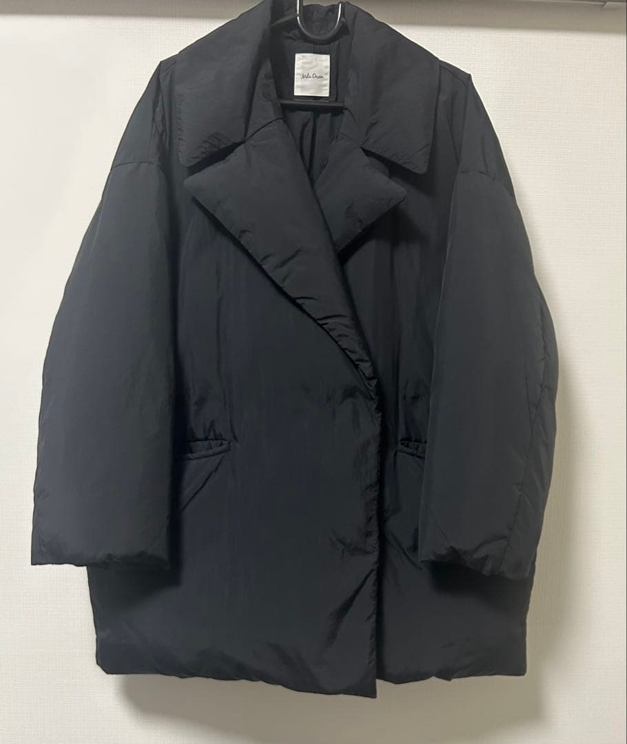 Mila Owenミラオーウェン　フレンチダウンハーフ丈パデッドコート ブラック