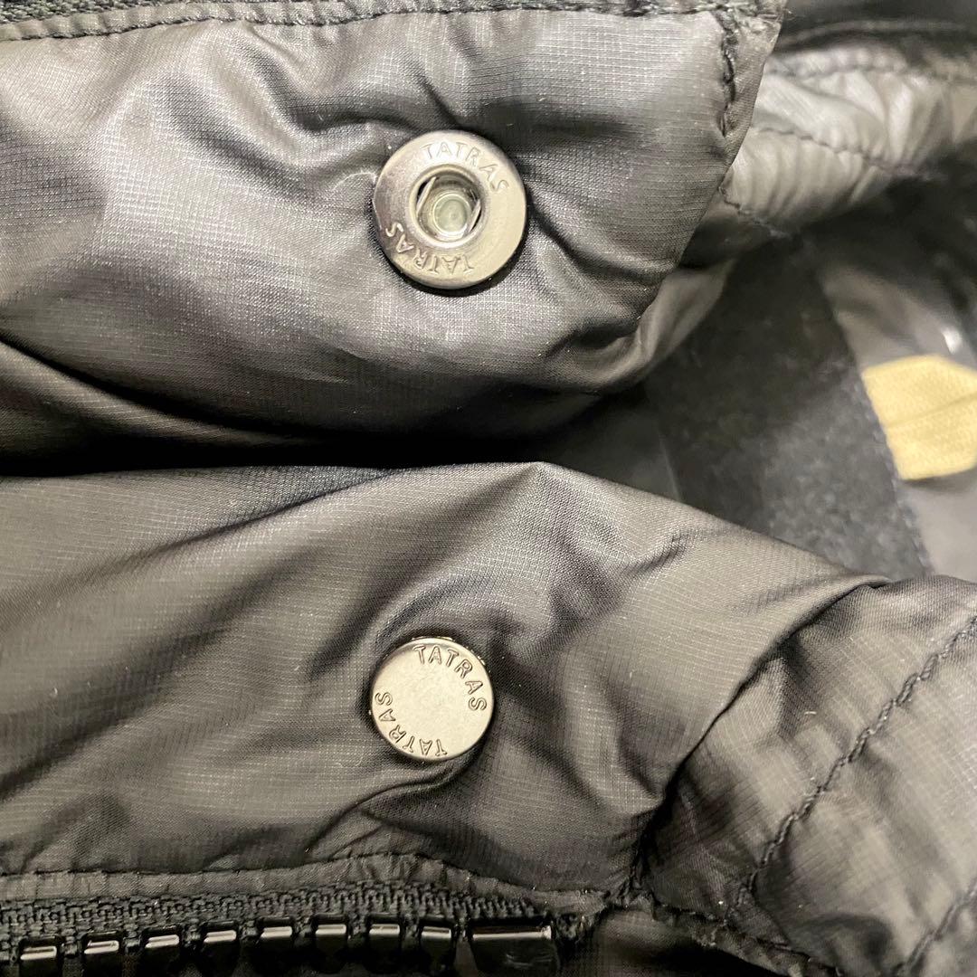 美品　タトラス　ダウンジャケット　2way ショート丈　ドローコード　黒　01
