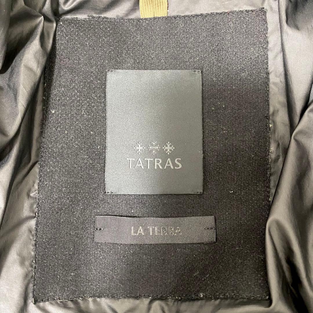 美品　タトラス　ダウンジャケット　2way ショート丈　ドローコード　黒　01