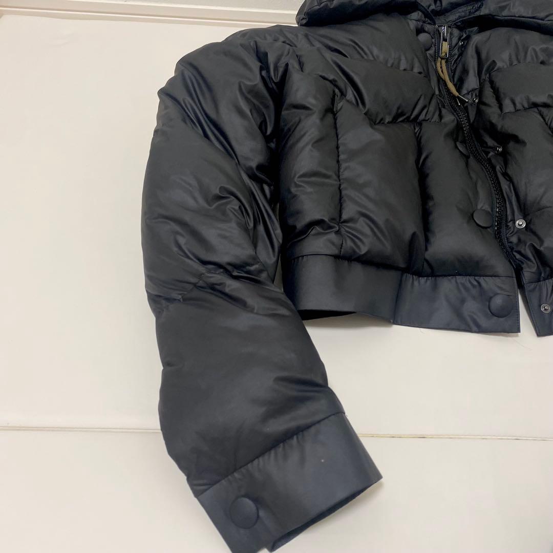 美品　タトラス　ダウンジャケット　2way ショート丈　ドローコード　黒　01