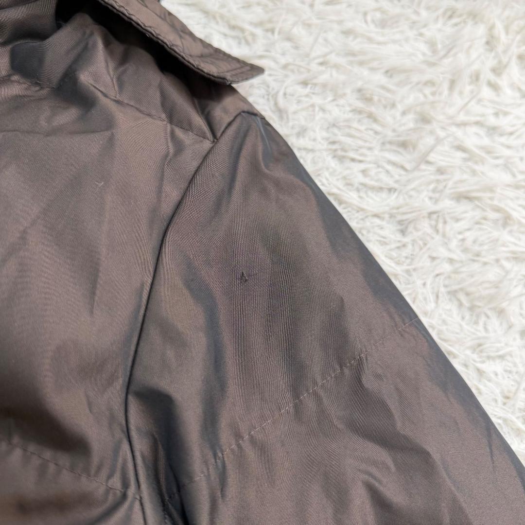 17130✨バーバリー 9 M ロングダウンジャケット ノバチェック 光沢