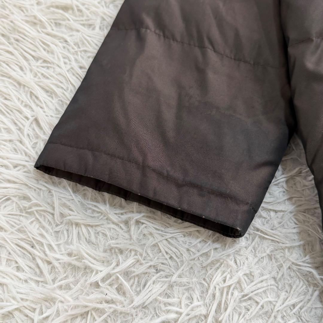 17130✨バーバリー 9 M ロングダウンジャケット ノバチェック 光沢