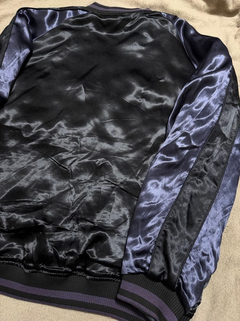 美品 ２面用 絡繰魂 キツネ 日本限定 vintage スカジャン レーヨン