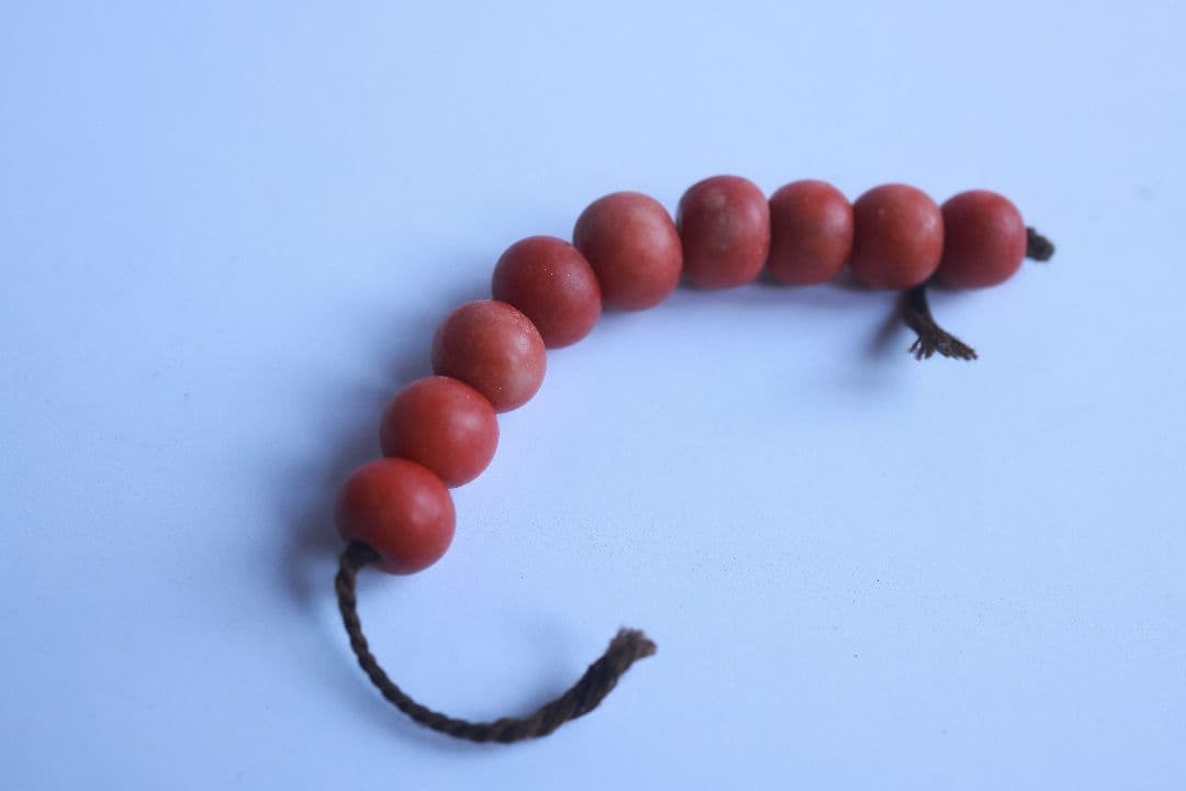 9玉 アンティーク 根掛 髪飾り 珊瑚 日本髪