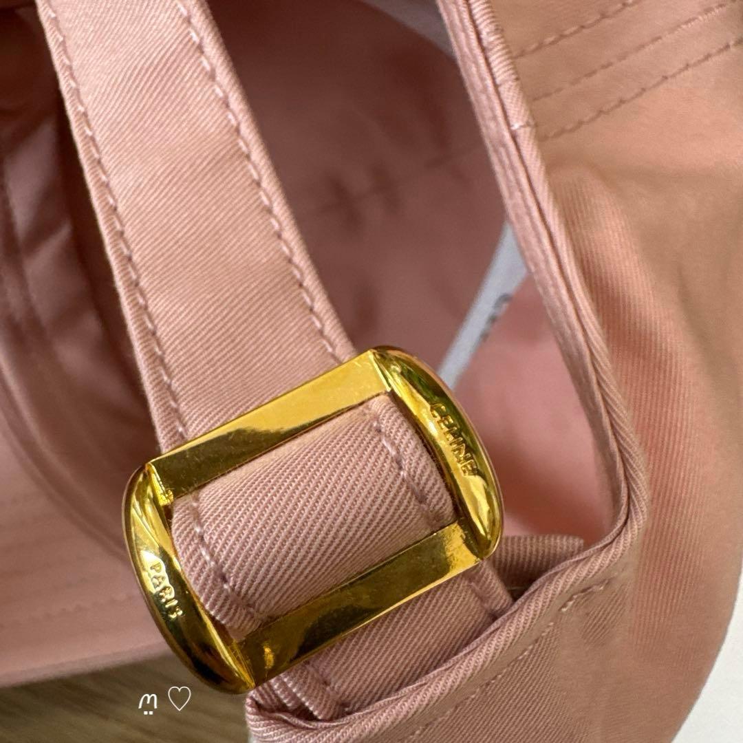 CELINE　セリーヌ トリオンフベースボールキャップ　L　ヴィンテージピンク