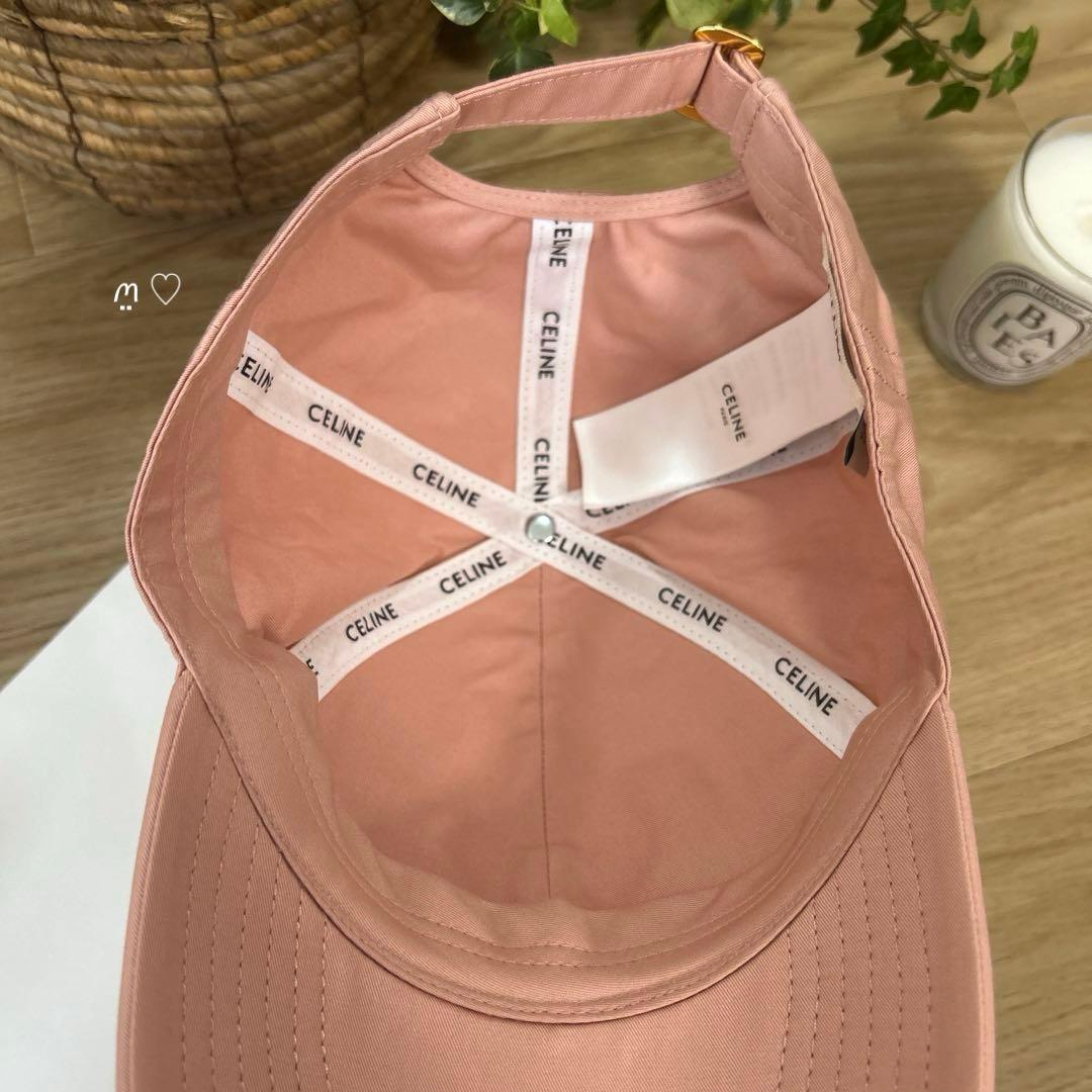 CELINE　セリーヌ トリオンフベースボールキャップ　L　ヴィンテージピンク