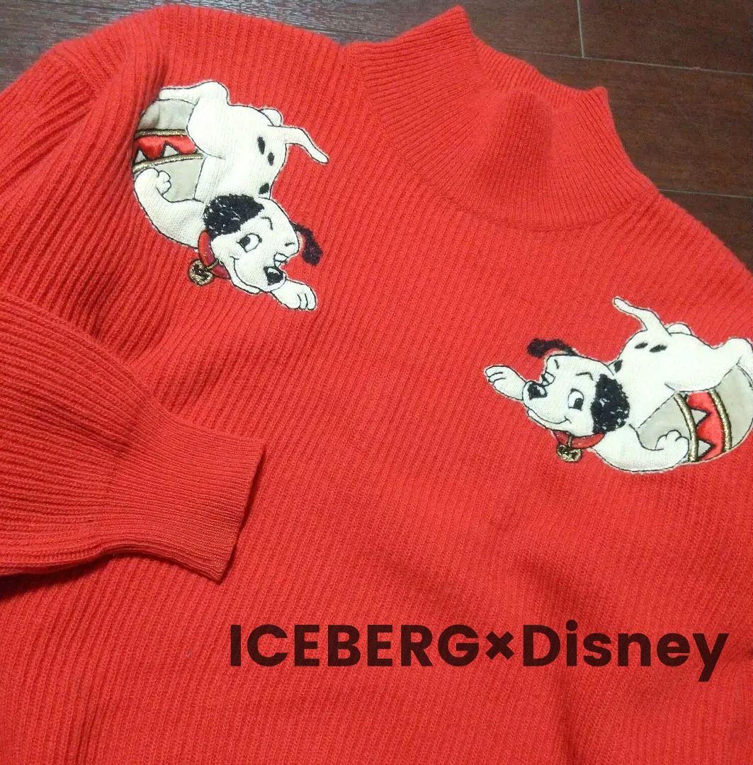 90s ICEBERG × Disney ダルメシアン刺繍ニット イタリア製