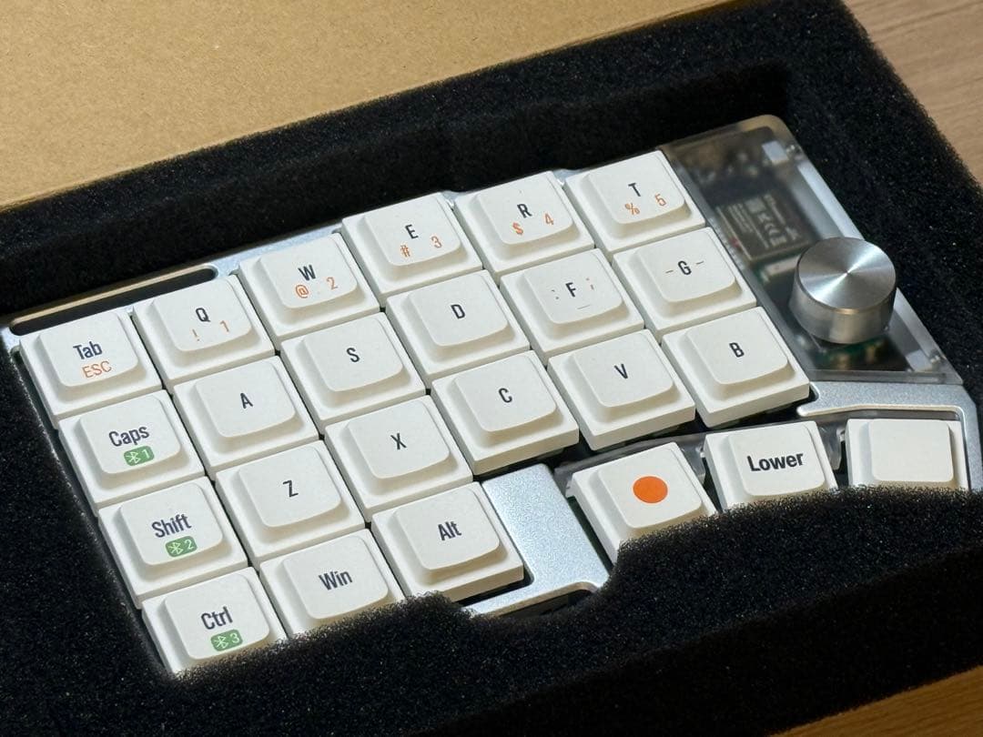 Cornix LP 分割キーボード シルバー