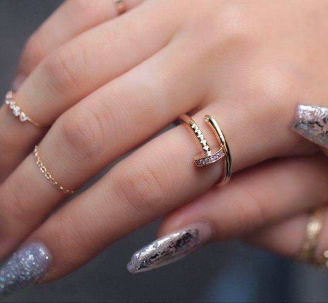 d*4様 Avalanche アヴァランチ 10K ゴールド 金 指輪 釘