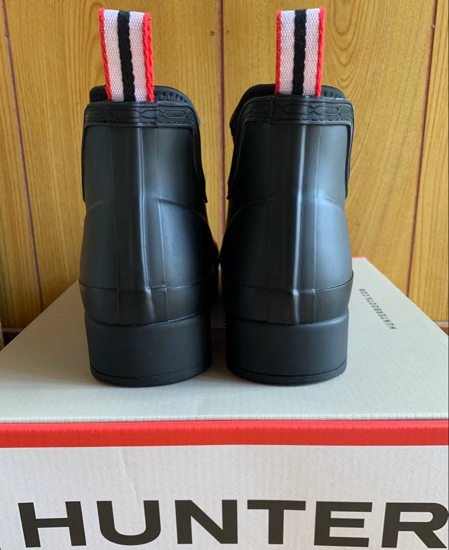 【美品】HUNTERハンター レディース プレイ チェルシー ネオプレーンブーツ