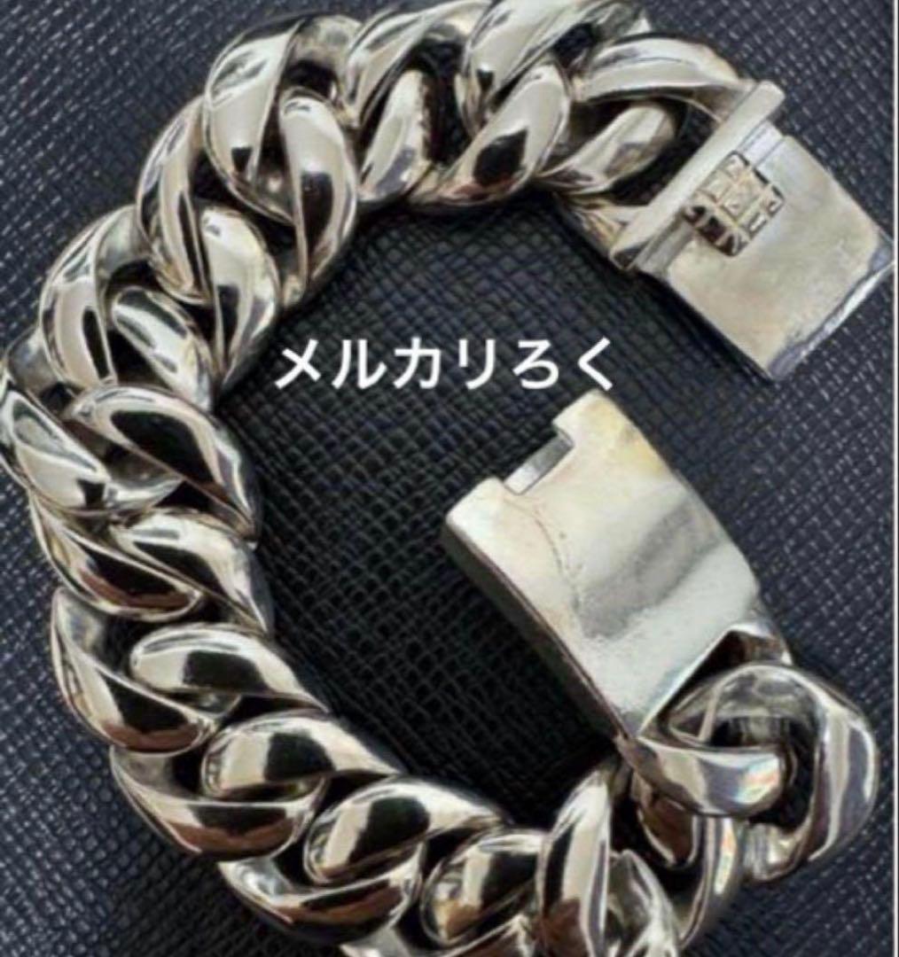シルバー925 ブレスレット ヴィンテージ 喜平 2面 重量級 アバランチ